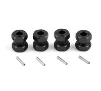 MRFVASD RC Repairs Toys For Arrma For Kraton For Typhon For Outcast For Infraction 6S 1/7 Metal 17mm Wheel Hex RC Car Upgrade Repairs Replacements Part(Black)