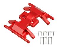 MRFVASD RC Repairs Toys For Axial For SCX24 90081 1/24 Metal Gearbox Mount Base Transmission Holder Skid Plate RC Crawler Car Upgrade Replacements Parts(Red)