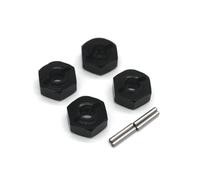 MRFVASD RC Repairs Toys For ZD For Racing MT16 BX12 X12S MT14R PT14R 1/14 4PCS 12mm Metal Hex Bond Remote Control Car Repairs Replacements Parts(Black)