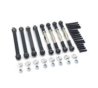 MRFVASD RC Steering Tie Rod Compatible With MN D90 D91 D96 D99 D99S MN90 MS 1/12 RC Car Upgrade Parts Metal For Chassis Pull Rods Link Suspension Tie Rod(Black)