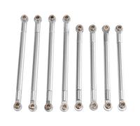 MRFVASD RC Steering Tie Rod Compatible With MN128 MN86S MN86 G500 1/12 RC Car Accessories Upgrade Parts Metal Pull Rod Ball Head Link Rod Linkage(Silver)