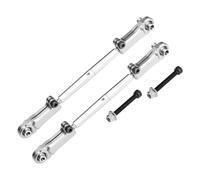MRFVASD RC Steering Tie Rod For ARRMA 1/5 For KRATON For OUTCAST EXB 8S Metal Adjustable Rear Upper Arm Tie Rod Remote Controls Car Accessories(Silver)