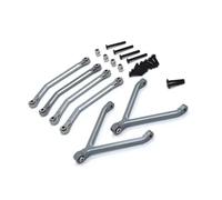 MRFVASD RC Steering Tie Rod For FMS 1/24 Xiaoqi For FCX24 Metal Upgrading And Refitting CNC Process Chassis Axle Fixed Link RC Car Parts Accessories(Gray)