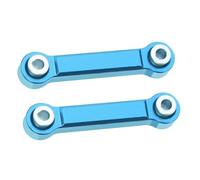 MRFVASD RC Steering Tie Rod For MJX For Hyper Go 14303 14302 14301 1/14 2Pcs Metal Steering Rod Link RC Car Aluminum Alloy Spare Upgrade Parts(Blue)