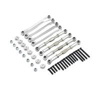 MRFVASD Rc Steering Tie Rod For MN D90 D91 D96 D99S For MN99S MN90 1/12 For WPL C14 C24 1/16 Metal Steering Link Rod Set RC Car Parts And Accessories Upgrade Replacement