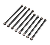 MRFVASD RC Steering Tie Rod For MN128 MN86S MN86 G500 1/12 Metal Pull Rod Ball Head Link Linkage RC Car Accessories Upgrade Partsde Parts(Black)