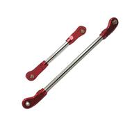 MRFVASD RC Steering Tie Rod For WLtoys 104006 104010 104020 104026 1/10 Metal Upgrading The Steering Rod And Servo Of The Front Axle RC Car Parts(Red)