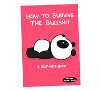 MRGIINR ‘How To Survive The Bullsh!t’ Book, Dark Humor Meets Cute Art, Offensively Cute Motivational Parody Book, 40+ Pages of Brutally Honest for Adults Who Hate Toxic Positivity (1pc)