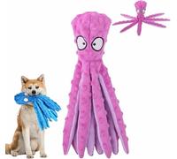 MRGIINR Whiskerspot Octopus Dog Toy | No Stuffing Dog Toys | Eco-friend Squeaky Plush For Puppy Teething | Dogs Chew Toys For Aggressive Chewers | Indestructible Dog Toy to Keep Them Busy (Pink)
