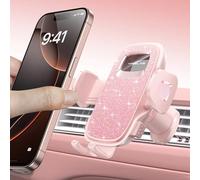 MRGLAS 2025 Upgraded Phone Holders for Your Car with New Metal Hook Clip, Handy Air Vent Cell Phone Car Mount [One Hand Operation], Universal Automobile Cradle for iPhone Android and All Smartphones