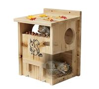 MrHN Squirrel House - with Feeder Easy DIY Kit 2 in 1 Houses and Feeder