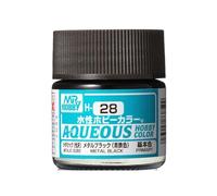 Mrhobby - Aqueous Hob. Col. 10 Ml Metal Black (Mrh-h-028)