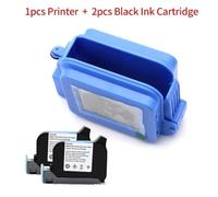 MRHZKE 12.7mm Handheld Inkjet Printer Compatible With QR Barcode Batch Codes Date Numbers Logo And Expiry Date With Compatible 2588 JS12 Cartridge(1 Printer 2Cartridge)
