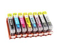 MRHZKE 1set CLI-65 CLI65 CLI 65 Refill Ink Cartridge Compatible With PRO200 Pro-200 Printer Ink Cartridge With Day Ink(8color)