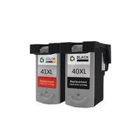 MRHZKE 2-Pack Ink Cartridge PG40 CL41 PG-40 CL-41 Compatible With IP1800 IP1200 IP1900 IP1600 MX300 MX310 MP160 MP140 Printer