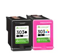 MRHZKE 303 XL Ink Cartridge Compatible With 6220 6222 6230 6232 6252 7100 7120 7130 7134 7155 7158 7164 7800 7820 7822 7830 7855 Printers(Black and Color)