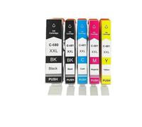 MRHZKE 5 Color Ink Cartridge Compatible With PGI680 CLI681 Fits TS706 TR7560 TR8560 TS6160 TS6260 TS8160 TS8260 TS9160 TS9560