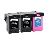 MRHZKE 652XL Ink Cartridge Replacement Compatible With 652 652 XL Works For Deskjet 1115 1118 2135 2136 3636 3835 4535 Printers(3pcs)
