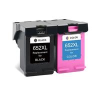 MRHZKE 652XL Ink Cartridge Replacement Compatible With 652 652 XL Works For Deskjet 1115 1118 2135 2136 3636 3835 4535 Printers(2pcs)