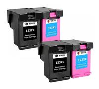 MRHZKE Compatible Ink Cartridge 123XL Replacement For 123 XL Works With 123 Deskjet 1110 2130 2132 2133 2134 3630 3632 3637 4513 Printers(2 SET)