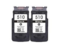 MRHZKE Compatible Ink Cartridge For PG510 CL511 PG510XL CL511XL PG-510 Works With IP2700 MP230 MP240 MP250 MP260 MP270 MP280 Printers(2Pack BK)