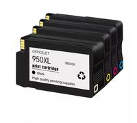 MRHZKE Compatible Ink Cartridges 950XL 951XL BK C M Y For OfficeJet Pro 8110 8610 8615 8620 8600 Printers Works With 950 951XL Models(1Set BCMY)