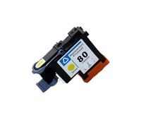 MRHZKE Printhead C4820A C4821A C4822A C4823A Compatible with HP80 1000 1050c 1055 Ink Cartridge Print Head Compatible with 80 Cartridge(1 Yellow)