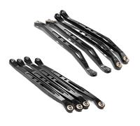 MRHZKE Upper Lower Suspension Shift Link Rod Linkage For 1/10th Scale RC Crawler Compatible With Wraith 90018 Model(BLACK 1SET)