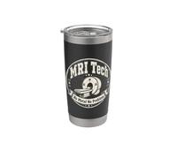 MRI Tech No Metal No Problem Distressed Design Stainless Steel Insulated Tumbler