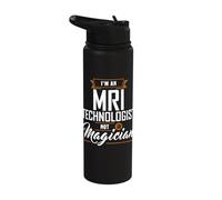 MRI Technologist Not A Magician MRI Tech Apparel Stainless Steel Insulated Water Bottle