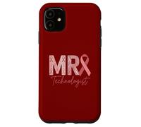 MRI Technologist Pink Ribbon Breast Cancer Awareness Radiolo Case for iPhone 11
