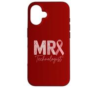 MRI Technologist Pink Ribbon Breast Cancer Awareness Radiolo Case for iPhone 16
