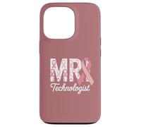 MRI Technologist Pink Ribbon Breast Cancer Awareness Support Case for iPhone 13 Pro