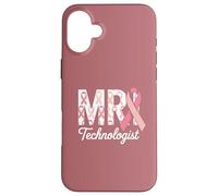 MRI Technologist Pink Ribbon Breast Cancer Awareness Support Case for iPhone 16 Plus