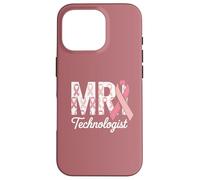 MRI Technologist Pink Ribbon Breast Cancer Awareness Support Case for iPhone 16 Pro