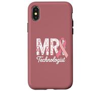 MRI Technologist Pink Ribbon Breast Cancer Awareness Support Case for iPhone X/XS