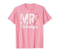 MRI Technologist Pink Ribbon Breast Cancer Awareness Support T-Shirt