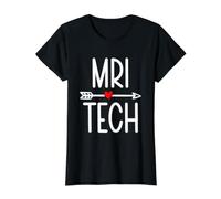 MRI Technologist Radiology MRI Tech Xray Radiologic Rad Tech Value Graphic T-Shirt, Women, Black, S