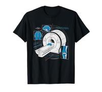 MRI Technologist Skeleton Inside Scanner Radiology Tech T-Shirt