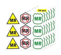 MRI Warning Stickers 2X2 Inch - MR Safe MRI Safe Vinyl Sticker MR Unsafe MR Conditional Labels 54 Pcs