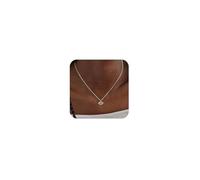 Mridiya Gold/Silver Box Chain Necklace for Women Chocker Small Charm Evil Eye Star Pearl Simple Cute Pendant Boho Trendy Layered Jewelry for Birthday Gift, Brass, No Gemstone