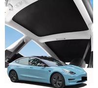MRIKOL Tesla Glass Roof Sunshade for Model 3 Highhland 2024 Front & Rear Glass Roof Sunroof UV Rays Protection Heat Insulation Roof Window Sun Protection Foldable Sunshield Heatshield