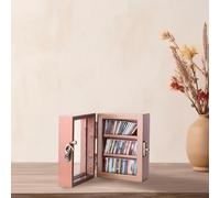 Mrinb Anxiety Bookshelf, Anxiety Bookshelf Shake Away Your Anxiety, Bookshelf Ornament for Book Lovers, Wooden Bookcases with Miniature Books, Creative Colorful Christmas Decorative