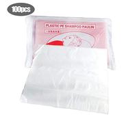 Mrisata 100PCS Disposable Capes, Black Solid Salon Capes for Hair Stylists, Barbers & Home Use