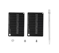 Mrisata 2Pcs Crypto Phrase Storage Plates Metal Aluminum Alloy 24 Word Card for Bitcoin Fireproof Water Proof Recovery Backup Secure Your Digital Assets with Cold Wallet Solutio