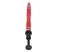 Mrisata 4 Claws Pick Up Tool Jewelry Tools 4 Claws Tweezers Small Volume Anti-Rust Non-Slip Jewelry Clip Holder Retractable Alloy, red