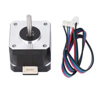 Mrisata 42mm 2 Phase Stepper Motor, 1.8° Step Angle 0.28N.M Holding Torque with Low Noise Carbon Steel for 3D Printer CNC