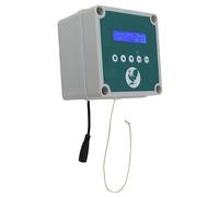 Mrisata Automatic Chicken Coop Door, Poultry House Door Opener Controller with Timer, Light Sensor, Remote Control Up to 50m, IP44, for Chicken Duck Goose (GB Plug)