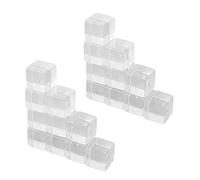 Mrisata Bearing-resistant, DIY Transparent Cube Cubes 20PCs for Educational and Entertainment Games, Table Games and Lessons