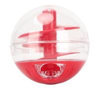 Mrisata Cat Dispensing Ball Toy, Interactive Pet Slow Feeder Puzzle Ball, Adjustable Leakage Mouth Pet Slow Feeder Ball Interactive Bite Cat Toy Ball for Puppy Cat Kitten